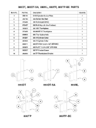 880DT, 880DT-SA, 880NL, 880TP, 880TP-BE PARTS